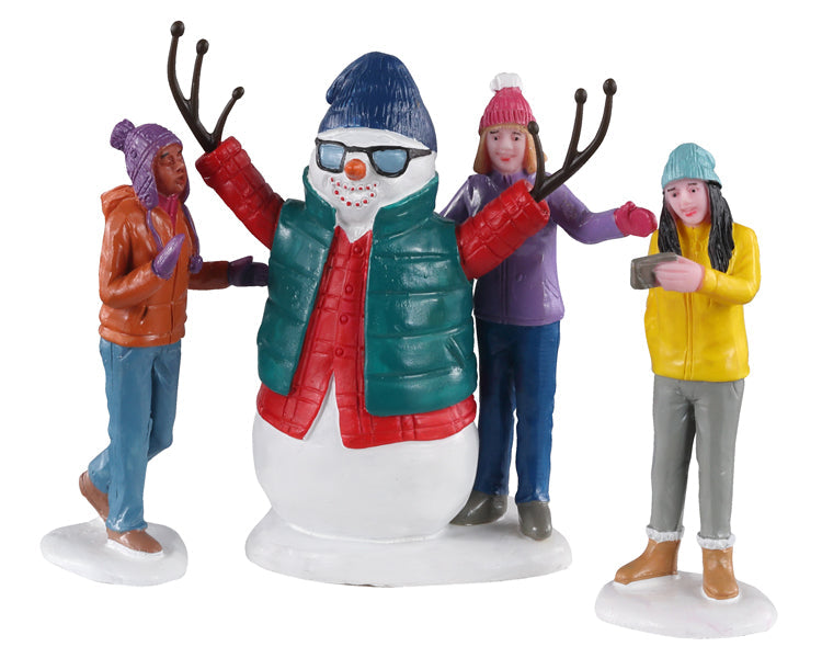LEMAX Snowman Selfie, set of 3 #02940